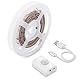 LUXJET LED Streifen mit Bewegungsmelder, 1,5m Warmweiß LED Streifen Akku Aufladbar Auto On/Off und Timer für Schrank, Schlafzimmer, Küche, Flur, Keller