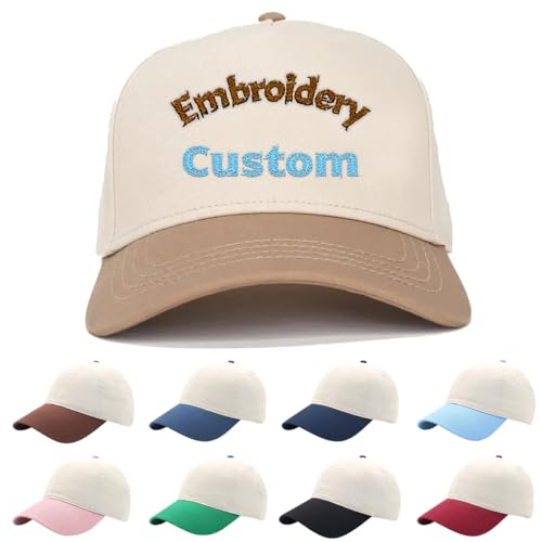Custom Embroidered Baseball Hat Personalized Embroidery Text Name Dad Cap Adjustable Trucker Hat Unisex 1-100 pcs Bulk