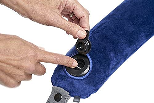 Shivaaro Ultimate Travel Neck Pillow: One-Side Adjustable Comfort for Airplane, Auto, Bus, Train, and Office Rest - Inflatable with Plush Washable Cover 1