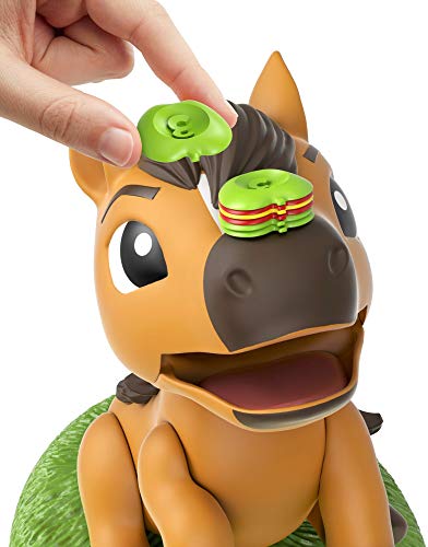 Mattel Games GXD69 - "Spirit Untamed" Stackin' Snackin' Apples Kinderspiel, Stapelspaß mit dem hungrigen Pferd für 2, 3 oder 4 Spieler ab 5 Jahren – Bild 4