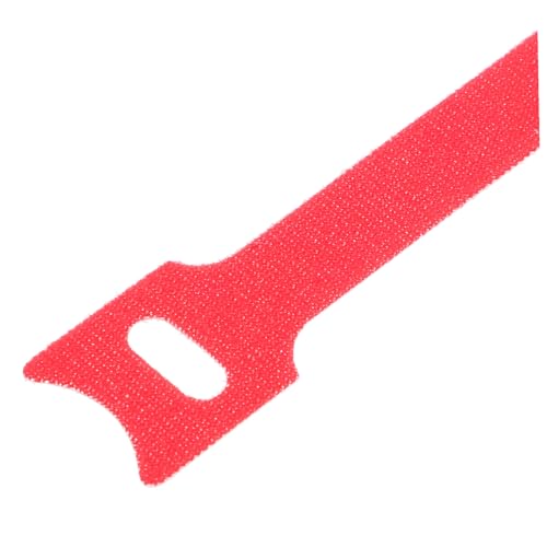 TEHAUX 100 piezas Reutilizables Bridas para Cables Organizador con Gancho y Bucle Rojo 12mm X 300mm para Escritorio de Computadora Gestión de Cables Electrónicos miniatura 3