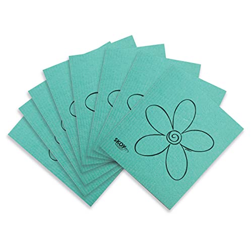 Skoy Cloth, 8-Pack Versatile Swedish Dishcloths for Kitchen and Household