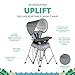 Baby Delight Go with Me Uplift Deluxe Portable High Chair | Travel High Chair | Sun Canopy | Indoor and Outdoor | Elephant Grey
