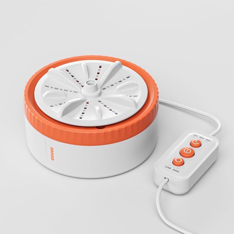 Mini Laundry Machine 20L — Foldable Portable Laundry Machine and Spinner for Baby Clothes, Underwear, Socks; Ideal for Travel, Dorms, Camping