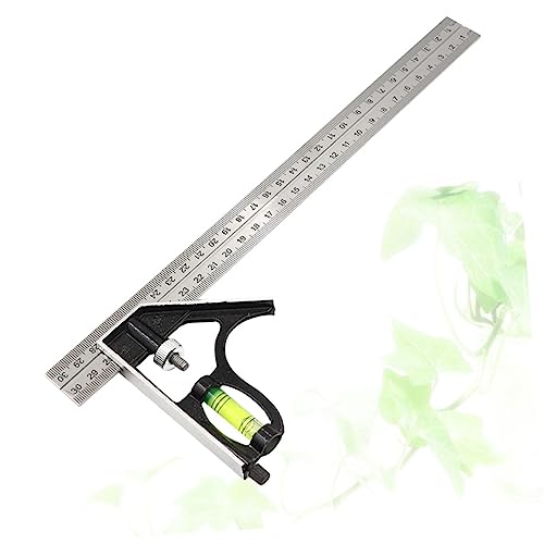Set Combinado de Escuadra y Transportador 30.5 cm Acero Inoxidable miniatura 2