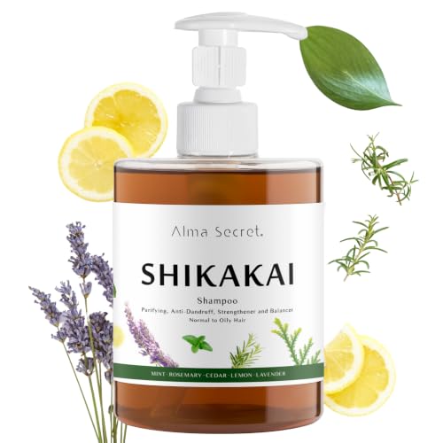 ALMA SECRET | Shikakai Champú para el pelo - Fortalece la raíz y revitaliza el cabello - Proteínas e Hidroqueratina - Apto Método Curly - Cabellos normales a grasos - 500 ml