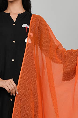 Image of Women's Self Design Cotton Kota Doria Dupatta