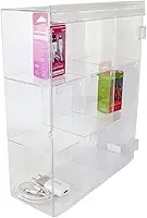 Genérico - Expositor Vertical em Acrílico para Acessórios de Celular - 9 Divisórias - 30cm x 37cm x 11,5cm