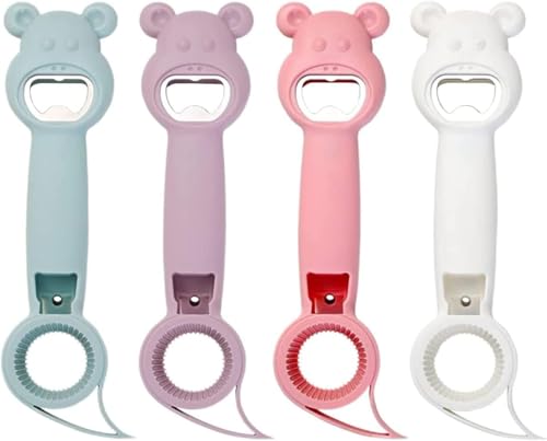 Generic FASHION.HOME Nail Protection Jar Opener 4 Pieces: Creative Kitchen Tool for Easy Can Opener - Best Choice for Every Home