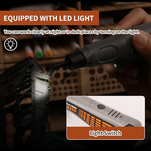Cordless Pen Sander with LED Light
