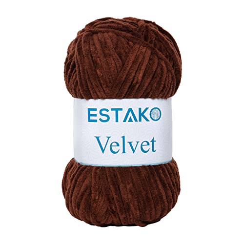 Estako Velvet Chenille Blanket amigurumi Yarn for Crocheting and Knitting