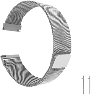cobee Mesh Woven Quick Release Watch Strap, Metal Magnetic Watch Band, Adjustable Stainless Steel Replacement Straps with Magnetic Clasp, Smart Watch Wristbands for Men Women Teen