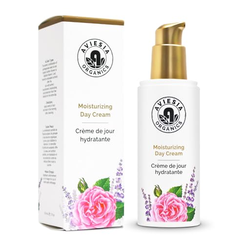 Aviesia Organics Moisturizing Day Cream -NO Alcohol. NO Parabens. NO Artificial Fragrance. Hydrating & Repair Suitable for Sensitive Skin (60ml)
