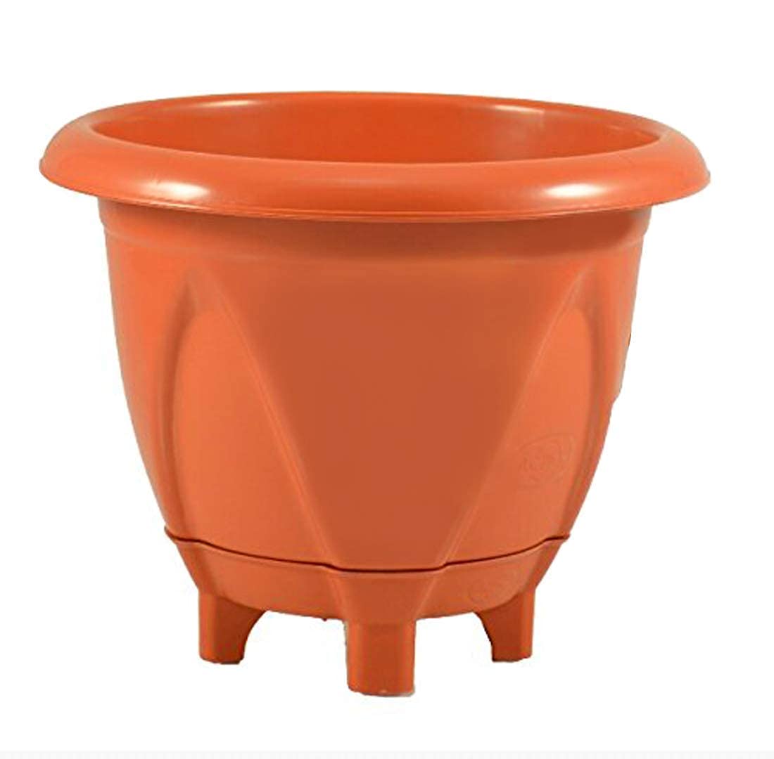 NETXE Gamla/Planter/Pot with Round Plastic Plant Saucer/Bottom Plate for Garden Flowering Pot with Bottom Tray Gardening, Flower Seedlings Nursery Planter Stands for Balcony (5 LTR) (B09D9KTXHT) Amazon Price History, Amazon Price Tracker