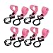 New Lon0167 8pcs 11lb Featured Capacity Hook Loop reliable efficacy Closure Stroller Hanger Light Pink(id:636 26 2f bb2)