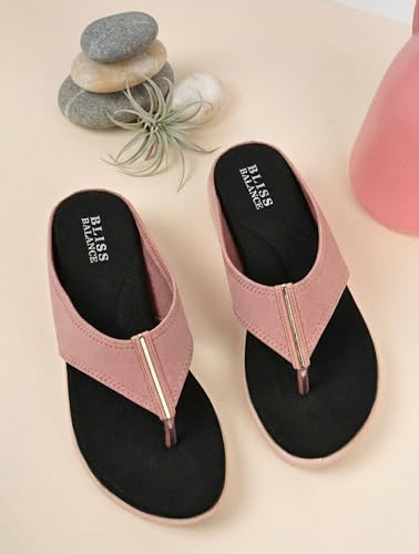Image of Extra Soft Diabetic & Orthopedic Highcushioned Doctor Slippers|Flip-Flops Lightweight & Breathable Chappals|Comfortable Memory Foam Casual & Stylish for Women'sBB944