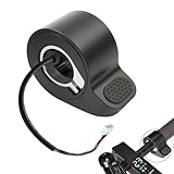 Utilisation quotidienne confortable : Son électrique finger throttle commande design ergonomique épouse naturellement la forme du pouce, réduisant la fatigue musculaire lors de longs trajets. La accélérateur de pouce surface antidérapante garantit une prise ferme et sécurisée, même sous la pluie, pour une conduite stable et agréable au quotidien.