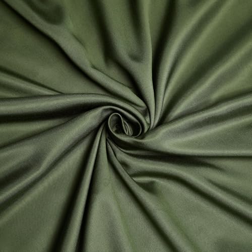 Ropa de cama de bambú hipoalergénica y transpirable, funda nórdica verde de dos piezas 7