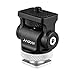 HUNYA 360Â° Rotatable Camera Monitor Cold Shoe Mount Adapter Head with 1/4-inch Interface Allen Wrench for Monitor LED Light Microphone Expansion Mounting