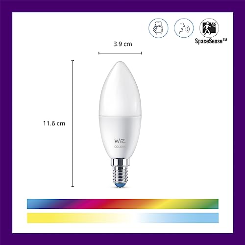 Ampoules LED connectées E14 Wi-Fi couleur pack de 4 avec détecteur - 2