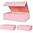 Aimyoo Pink Collapsible Gift Box with Magnetic Closure Lids 10.5x7x3 in, Bridesmaid Groomsman Proposal Boxes, Rectangle Storage Box 3 Pack