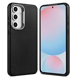 Casecious Compatibile con Samsung Galaxy A16 Simplify Business elegante elegante custodia in pelle sintetica (nero)