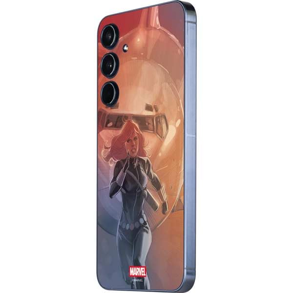 Skinit Decal Phone Skin Compatible with Galaxy A55 5G - Officially Licensed Marvel Black Widow Running Design