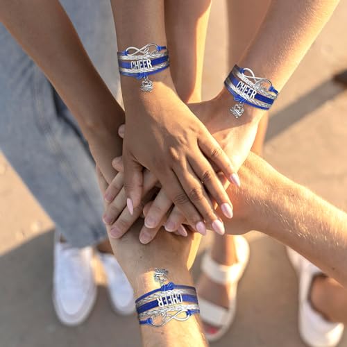 Image of Gymnastics Bracelets for Girls Gifts for Teen Girls,Teams Initial Charm Jewelry,Sport Ballerina Birthday Christmas Gifts
