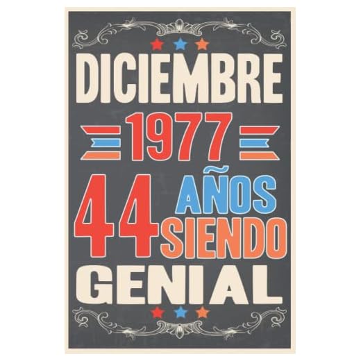 Diciembre 1977, 44 Años Siendo Genial: Cuaderno de diario de cumpleaños 44 años | Regalo de cumpleaños para mujer, hombre, madre, padre, la esposa, Niñas y Niños, novia, Abuelo.... 15.24x22.86 cm