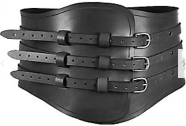 Medieval Gladiator Leather Belt Fantasy Armor Medieval Leather 3 Removel belt Medieval Leather belt