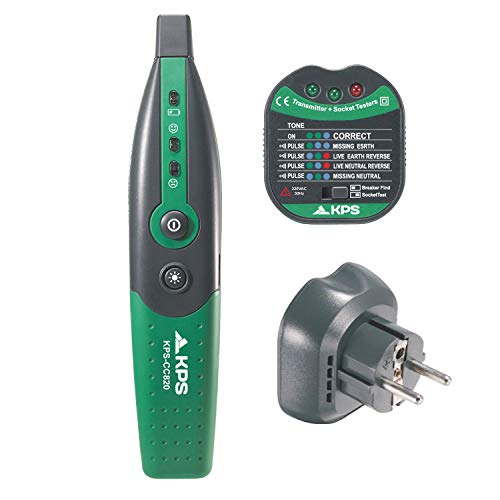 KPS-CC820 Comprobador de Enchufes y Localizador de Protecciones o Magnetotérmicos sin necesidad de desactivar la corriente de un Circuito Cover