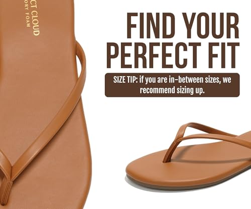 Image of Project Cloud Flip Flops for Women Footwear- Lightweight and Memory Foam Insole Sandals for Women 2026 - Durable Non-Slip Beach Essentials Flats for Women Sandals (Foundations)