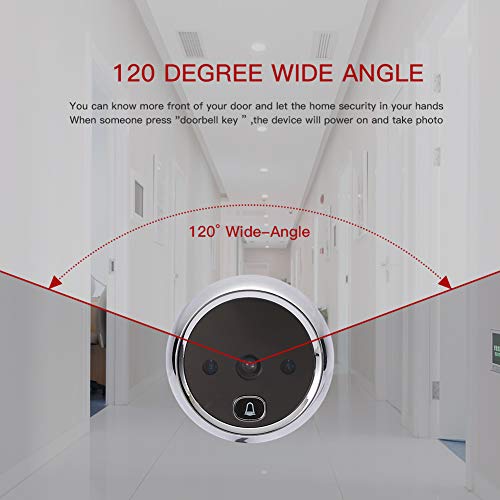 Naierdi 3.0 Inch Digital Door Viewer, 120 Degree Peephole Camera, Ir Night Vision Peephole Viewer Doorbell Security Door Viewers For Home Safe #TOP4