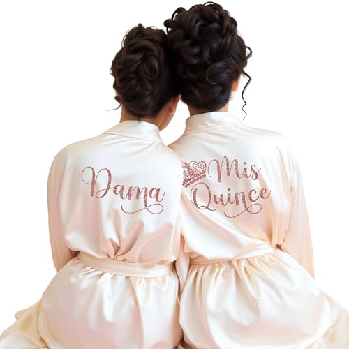 Quinceanera robe with crown templates for Mis Quince Anos, Mama, Abuela, Damas