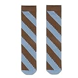 Mujeres de algodón de Estilo japoneses Calcetines Harajuku Holy Holy Stripes Stripes Camisetas de Tubo de intermediario Coloridos Calcetines Mujeres Algodón