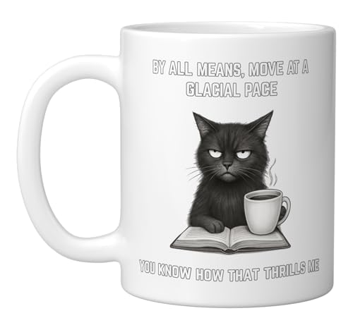 Taza cerámica con diseño de gato molesto 11 oz miniatura 1