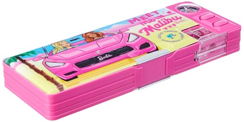 Image of Barbie Car Magnetic Pencil Box for Boy & Girl, Aesthetic, Space Astronaut Theme Pencil Case Return Gifts for Kids, Multicolor