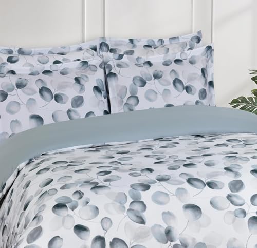 Majestic Giftware Madison Linen 4 Pcs Full Size Duvet Bedding Set (BL507-F-4pcs) Easy Care - Mirage 300 TC 100% Cotton Sateen | 1 Fitted Sheet, 1 Duvet, 2 Pillowcases - Ritz Collection