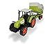 Dickie Toys Claas Traktor mit Anhänger, Trecker mit Kipper, Bauernhof Spielzeug, Spielzeugtraktor, bewegliche Teile, 36 cm, ab 3 Jahren
