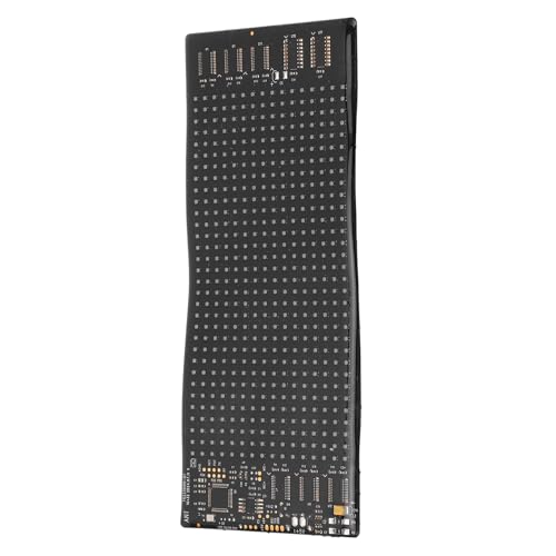 Aolidsive Panel LED Flexible, Señal LED Programable, Conexión Bluetooth, Pantalla Desplazable de 16x32 para Eventos de Reuniones Navideñas