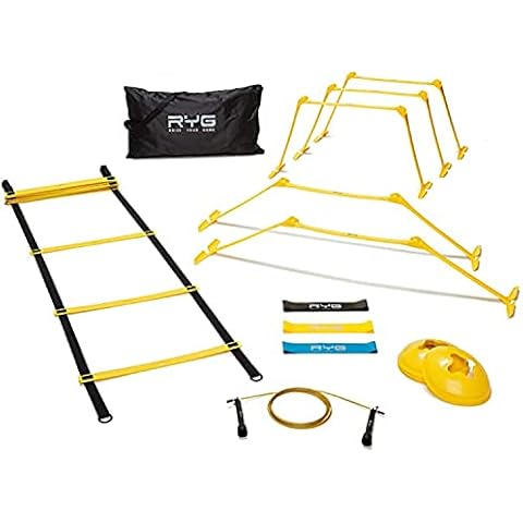 Raise Your Game Agility Ladder Speed Training Set- RYG 8 Cones Cover
