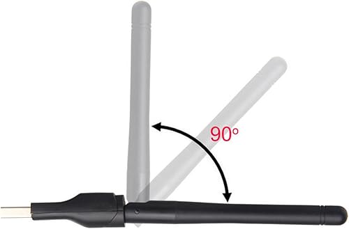 Miniatura 3 de Adaptador WiFi USB para PC, 150Mbps MT7601 802.11 b g n Adaptador de red para escritorio, antena de alta ganancia de 2.4 GHz soporta Win XP, 2000,