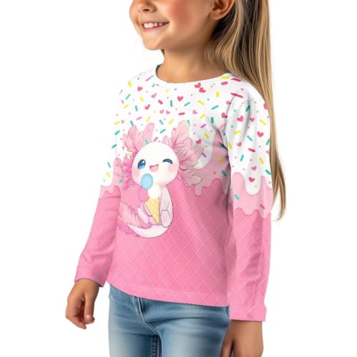 Image of WELLFLYHOM Long Sleeve T-Shirt for Boys Girls 3-16 Years Old Tee Tops Crewneck Pullover Shirts Fall Outfits