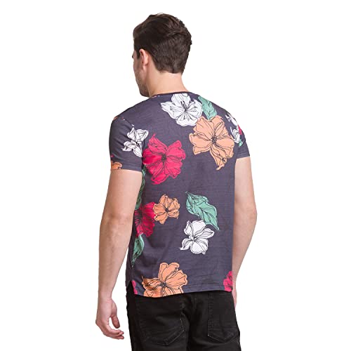 Image of Being Human Charcoal Regular Fit Round Neck Men's T-Shirt Clothing