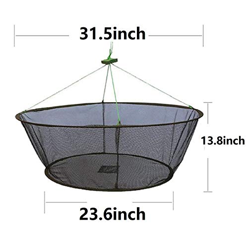 image for Laxygo LikeFish Foldable Fishing Net Hand Casting Cage Crab Net for Mi