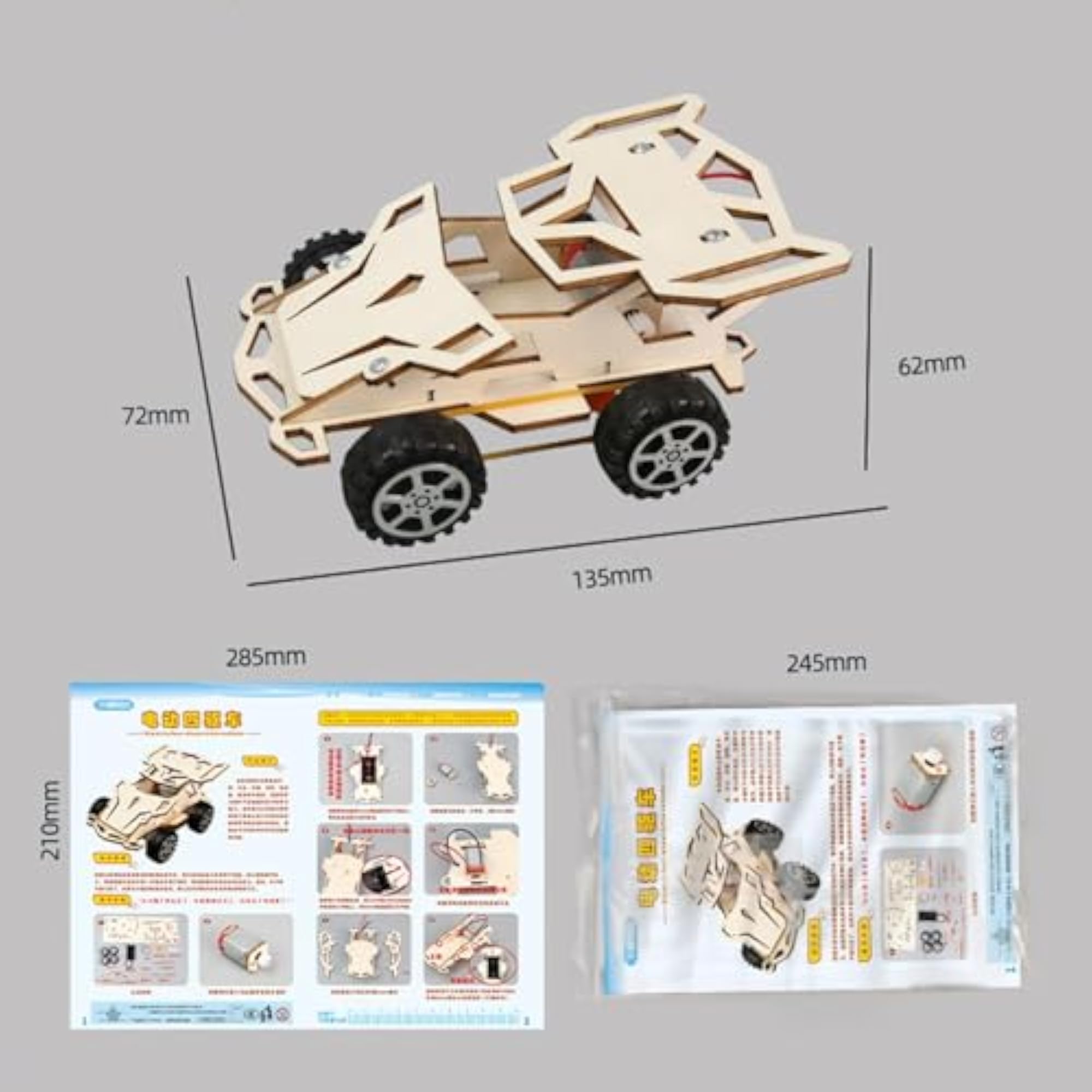 Mini Car Model Building Puzzles Kit for Adults & Teens