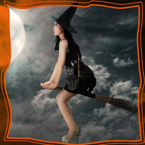 Yeyeplum YEYEPLUM-0622-SKD 2 Pcs Halloween Purse Bat Spider Web Crossbody Handbag Black Cat Purse Crossbody Bags thumb #4