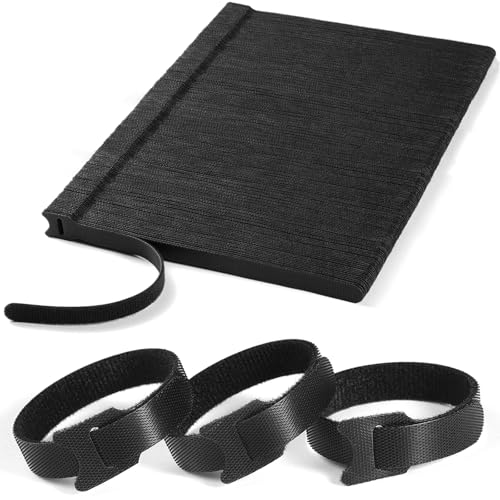 Image of 200 PCS 8 Inches Reusable Cable Ties | Adjustable Cord Wraps, Cable Straps | Hook & Loop Cord Organizer, Cable Management