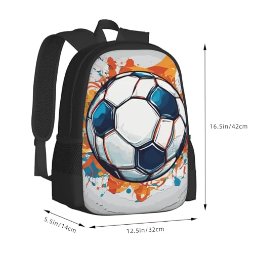 Native Soccer Backpack for Women Men, Lightweight Adjustable Black Backpack for Travel Outdoor Sports2