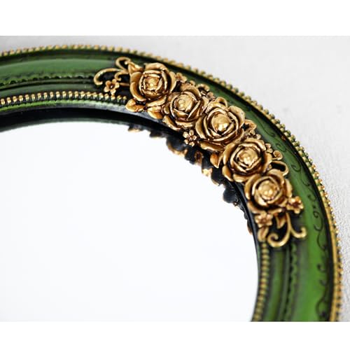 Hzxcuim OVAL RESIN VINTAGE MIRROR Wall Mounted Decorative Mirror thumb #3